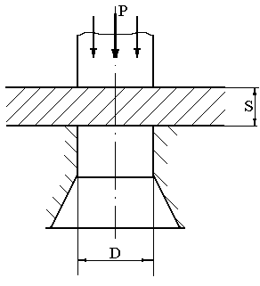 Минимальный диаметр пробиваемого (вырезаемого) контура
